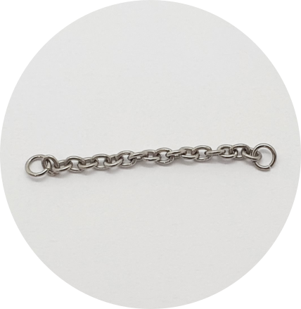 Corrente Elo Fino - Natural e PVD Gold