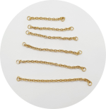 Corrente Elo Fino - Natural e PVD Gold - Imagem 2
