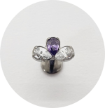 Labret Mini Pétalas Zircônia 3P - Várias Cores - Imagem 2