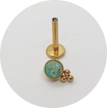 Labret Opala 3B PVD Gold - Várias Cores - Imagem 2