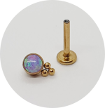 Labret Opala 3B PVD Gold - Várias Cores
