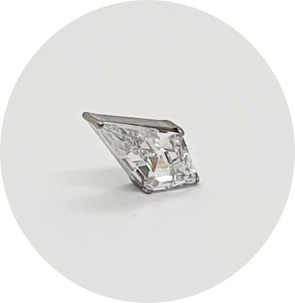 Labret Zircônia Losango