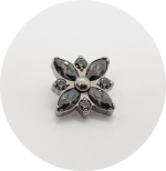 Labret Flor Zircônia 8P - Várias Cores - Imagem 2