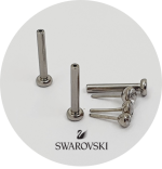 Labret Zircônia Swaroski Assinada a Laser Fundo abaulado - Push Pin - Imagem 2
