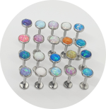 Labret Opala Flat - Várias Cores