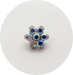 Labret Flor Média Zircônia - Várias Cores - Imagem 5