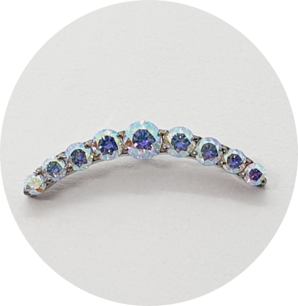 Labret Cluster Mini Zircônias - Várias Cores
