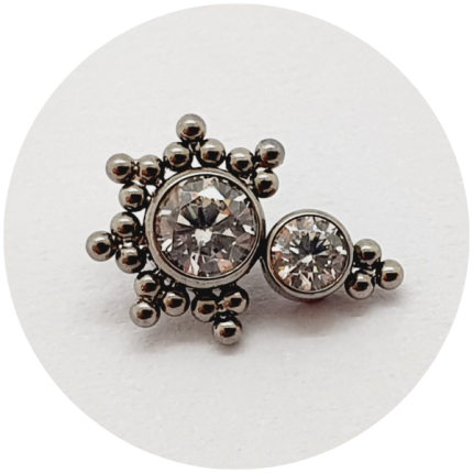 Labret Zircônias Flat 2P 21B
