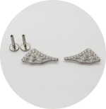 Labret Teia de Aranha zircônias cravejadas - Imagem 2
