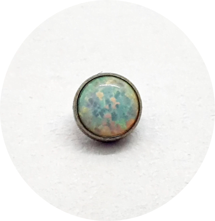 Labret Opala Branca Flat
