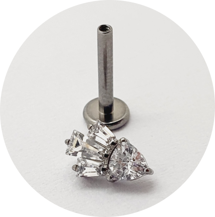 Labret Coroa de zircônia