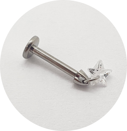 Labret Pingente de estrela