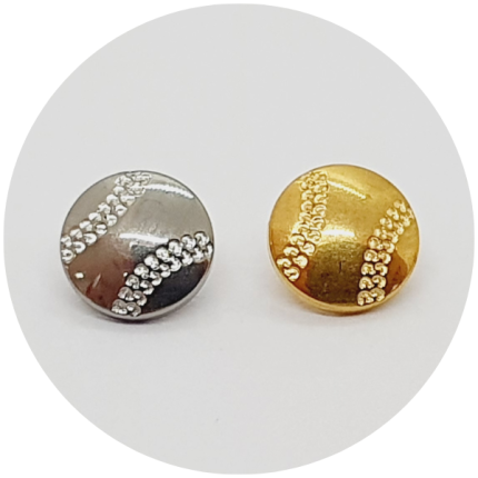 Labret Bola de tênis - Natural e PVD Gold