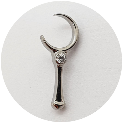 Labret Cetro com Zircônia