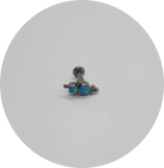 Labret Opala Azul 2P 6B - Imagem 2