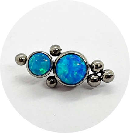 Labret Opala Azul 2P 6B