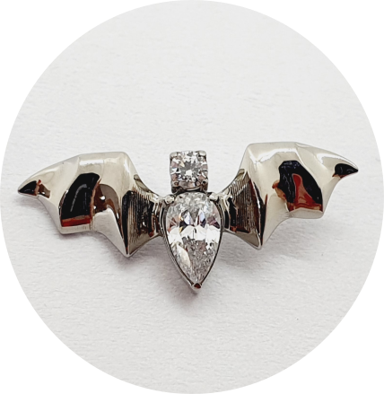 Labret Morcego Zircônia