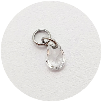 Pingente Gota Cristal
