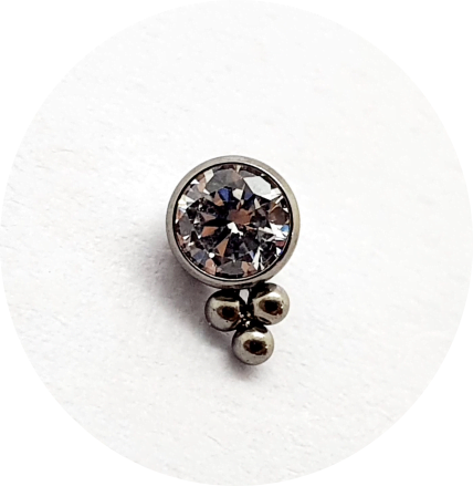 Labret Zircônia 3B