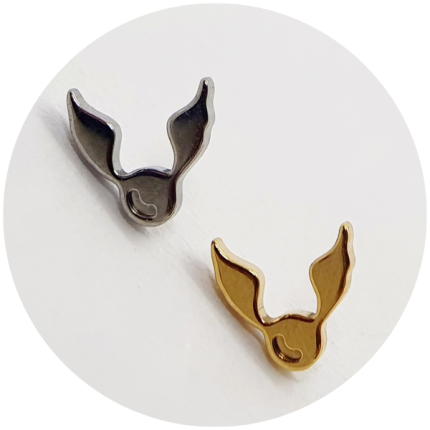 Labret Prumo de Ouro - Coleção Harry Potter - Natural ou PVD Gold