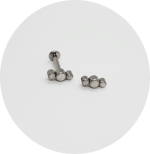 Labret Opala Branca 3P - Imagem 2
