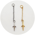 Pingente E corrente KUNAI MINATO - COLEÇÃO NARUTO - NATURAL OU PVD GOLD