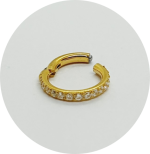 Segmento Articulado Zircônias cravejadas PVD Gold - Imagem 2