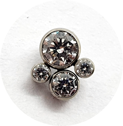 Labret Pet Zircônia Mini