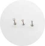 Labret Zircônia prongset - ponto de luz - Imagem 2