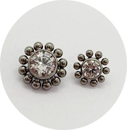 Labret Sol Zircônia (Normal e Mini)