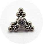 Labret Pirâmide com Zircônia 9B
