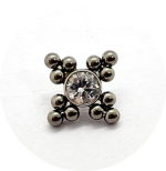 Labret Estrela Ornamental Zircônia 12B