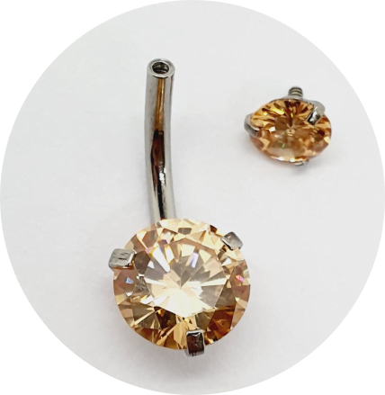 Banana Bell Cristal Champagne Prongset