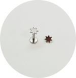 Labret Estrela 7 pontas - Imagem 2