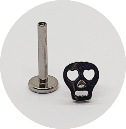 Labret Caveira do Amor - Push Pin