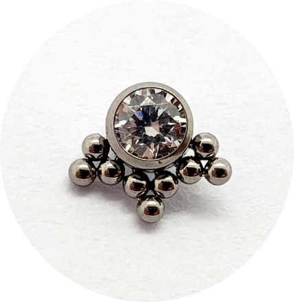 Labret Zircônia 9B