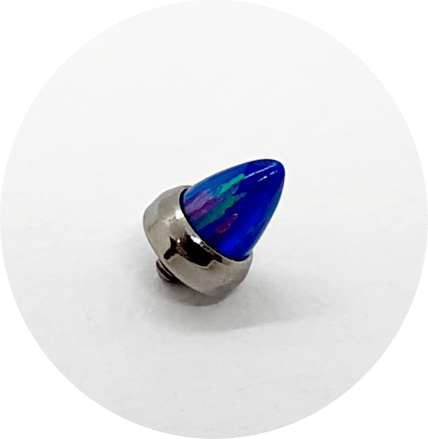 Labret Spike Opala Lilás Escuro