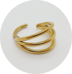 Segmento Articulado Triplo (Natural e PVD Gold) - Imagem 2