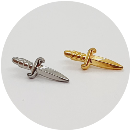 Labret Mini adaga - Natural ou PVD Gold