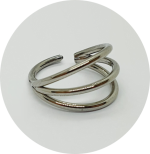 Segmento Articulado Triplo (Natural e PVD Gold)