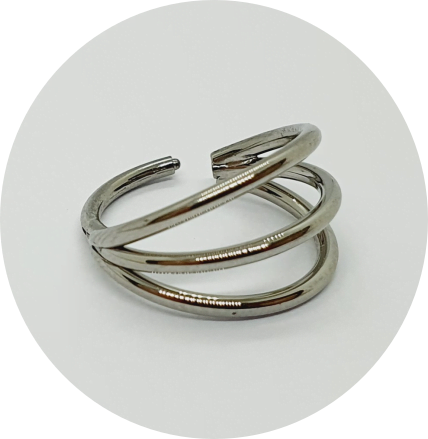 Segmento Articulado Triplo (Natural e PVD Gold)