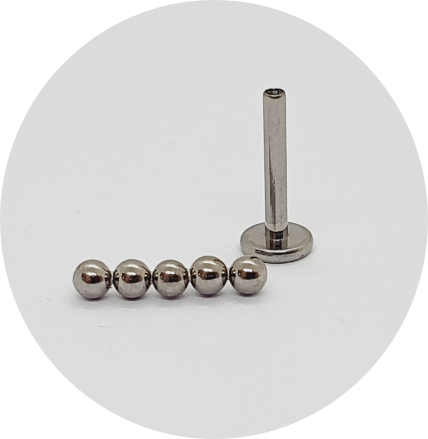 Labret 5 esferas