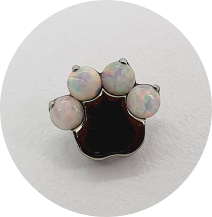 Labret Mini Patinha Opala Rosa Claro