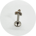 Labret Trinity Mini Zircônia Champagne - Imagem 3