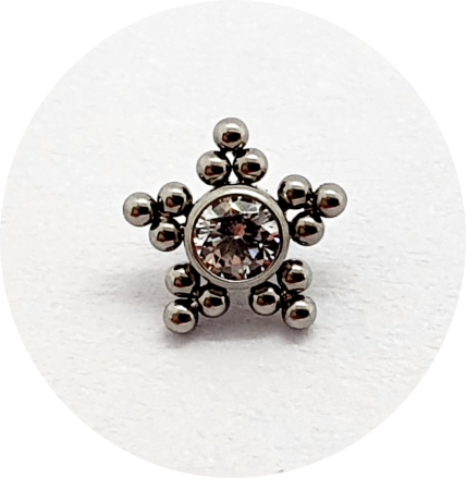 Labret Zircônia Mini 15B