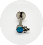 Labret Mini Opala Verde Água 3B - Imagem 2